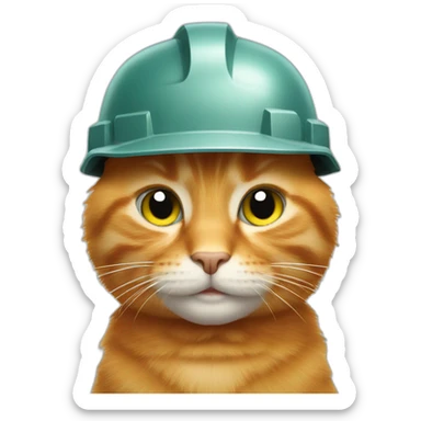 Engineer Ginger Cat sticker