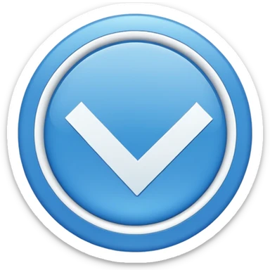 blue circle with a checkmark in the middle sticker