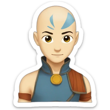 aang the avatar the last airbender sticker
