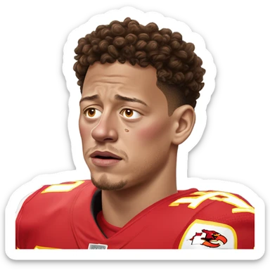 Patrick Mahomes crying sticker