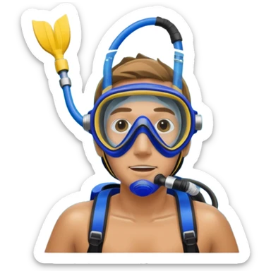diver snorkel sticker