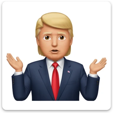 Donald Trump speaking at a rally sticker