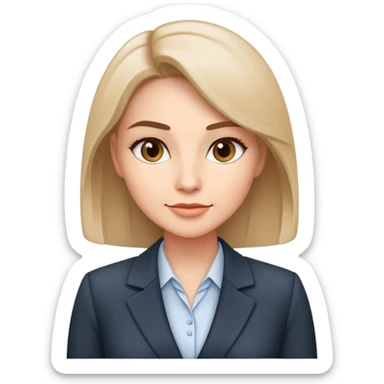 ceo woman confidently wears smart business attire sticker