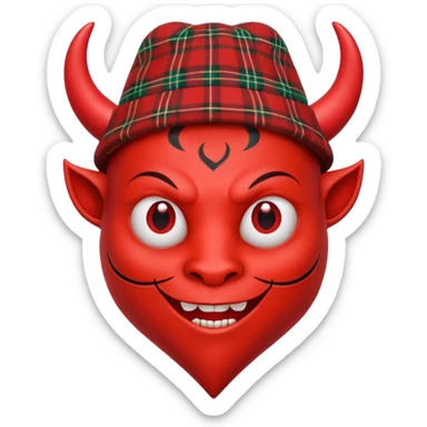 Something that combines a heart emoji with a devil emoji. Whilst leaning into my Cornish Italian heritage sticker