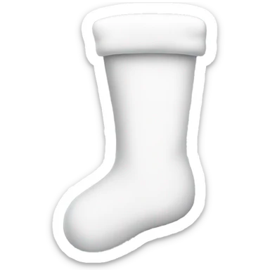 White stocking  sticker