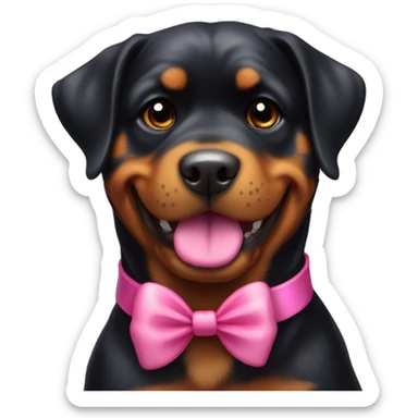 Girly Rottweiler sticker
