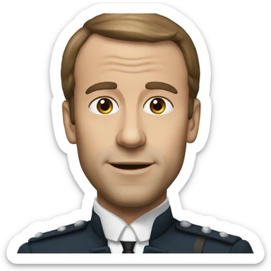 Macron choqué sticker