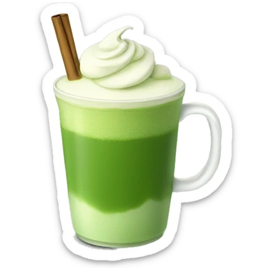 Matcha latte  sticker