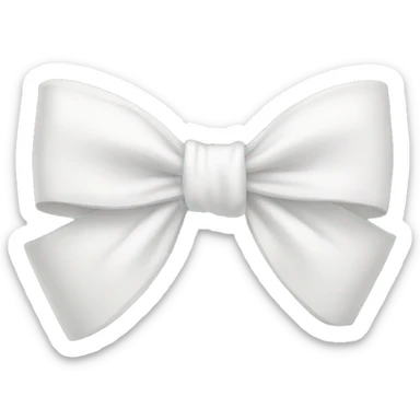 white bow sticker