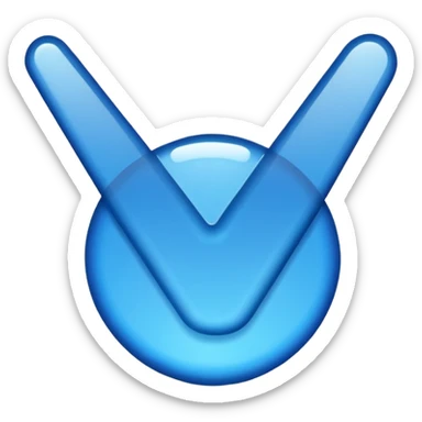 A blue tick used in instagram sticker