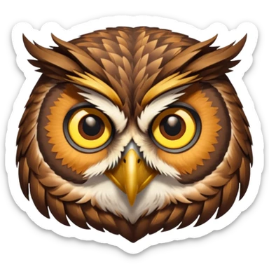 Cabeza de búho  sticker