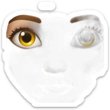 Eyes eyelashes sticker