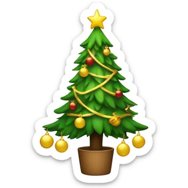 The cristmas tree sticker