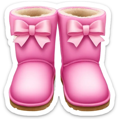 pink bow uggs sticker