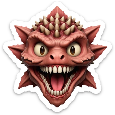 Stranger things demogorgon head sticker
