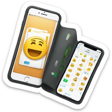 iphone with a banking app inside sticker