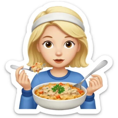 lesbian white girl tuna caserole sticker
