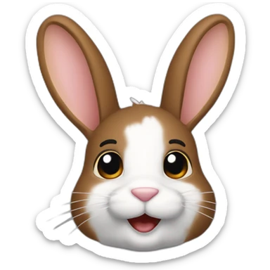 Lapin-nain-des-Pays-Bas-brun-foncé sticker