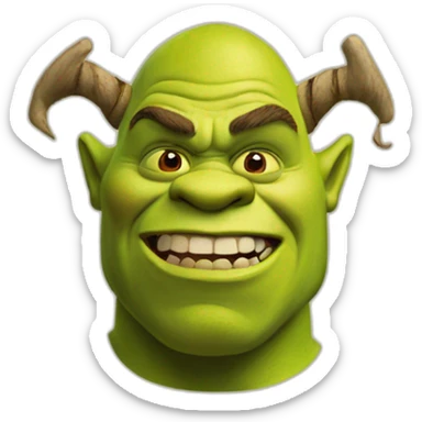 shrek ogre sticker
