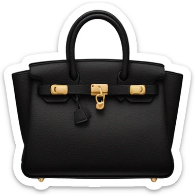 Black birkin bag sticker