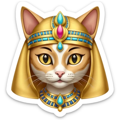 Egyptian Cats: Cat wearing pharaoh headdress









 sticker