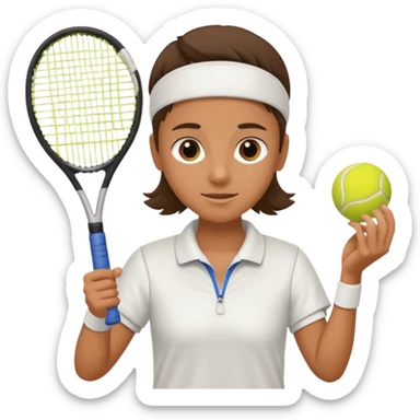 tennisplayer sticker
