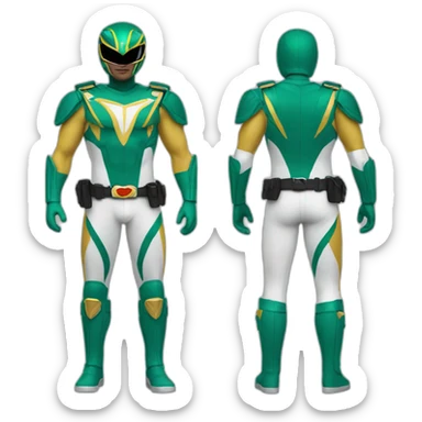 police power ranger full body sticker