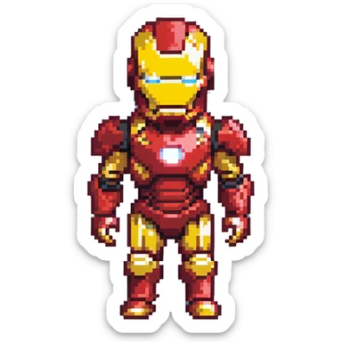 Iron Man superhero sticker