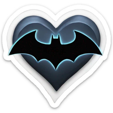 batman heart sticker