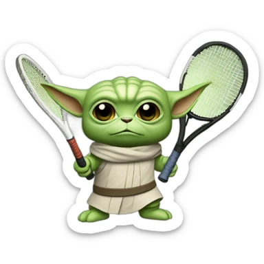 grogu-star wars-tennis sticker