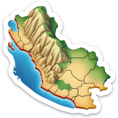 I want that you generate an correct Peru map emoji sticker