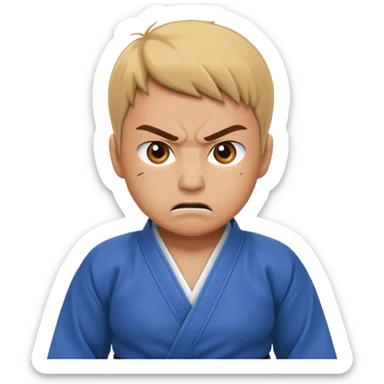 angry judo sticker