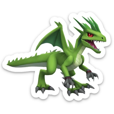  Cool Edgy Digimon-Fakemon-Guilmon-Genesect-Flygon-Velociraptor-Dragon full body sticker