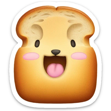 Bunny bread sticker