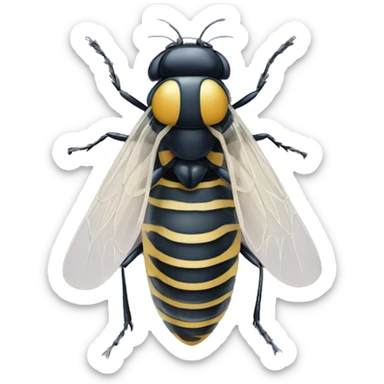Mosca riéndose  sticker