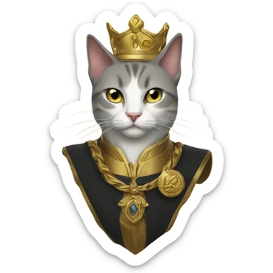 Cat lord sticker