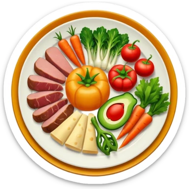 plate of food sticker