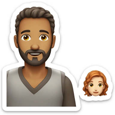 homem com barba ruiva sticker