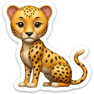 cheetah sticker