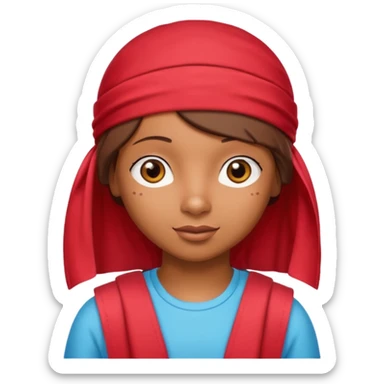 i want an emoji that shows dora the explorer with a red durag on, and next to her there are word that spell SYBAU sticker