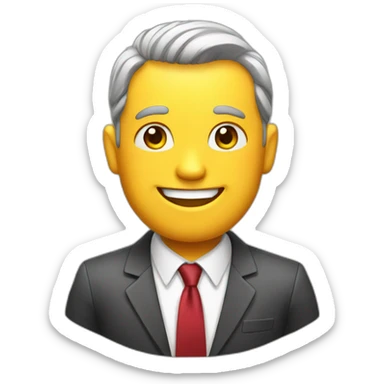 Happy businessman sticker