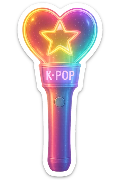 kpop fan glowstick sticker