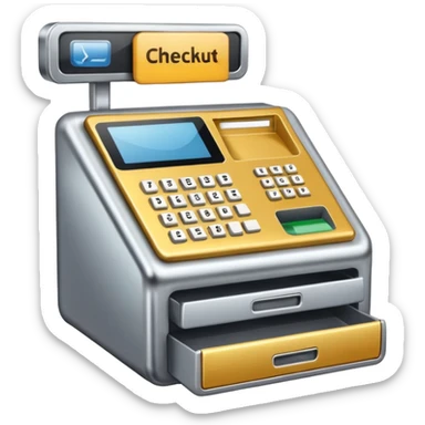 checkout till sticker