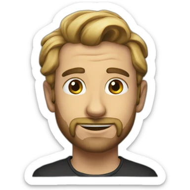 Menton james sticker