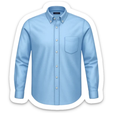 light blue oxford shirt sticker