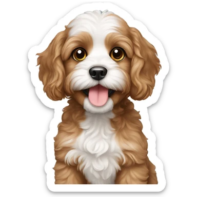 Cavoodle puppy sticker