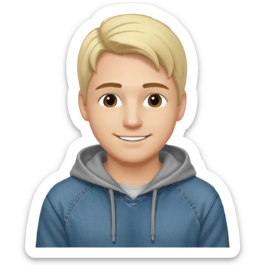 Kjekk mann (lys i huden) som har pynta seg. Har på seg Jeans og grå hette genser og håret skal være  midtskill og fargen på håret er blondt. Litt øyevipper men ikke mye og litt mørke brun. Skal se HOT Å SEXY UT smile mer!!! Ca 20 år gammel  sticker