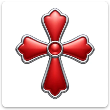 chrome hearts cross in red sticker