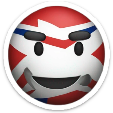 Countryball of the union jack sticker