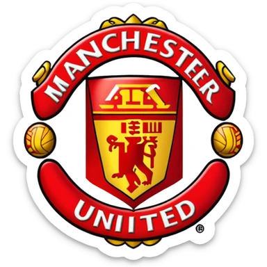 Create the emoji of Manchester united logo as emoji format for TikTok username sticker